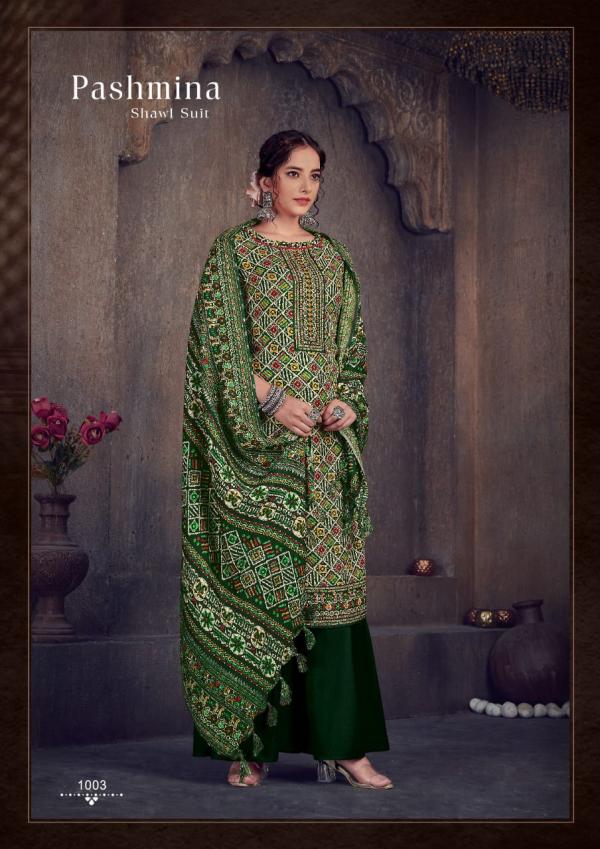 Sat Pashmina Vol-14 pashmina Cotton Designer Dress Material